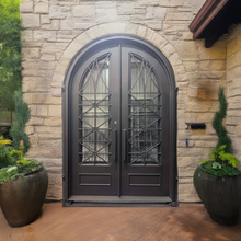 Load image into Gallery viewer, Ares Round Top Double Iron Door