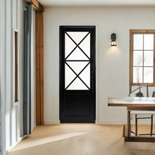 Load image into Gallery viewer, Artemis Single Iron Door with Regency Style and Glass, Perfect for Residential and Commercial Use