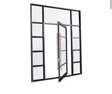 Load image into Gallery viewer, Single Pivot French Door with 10" Sidelights