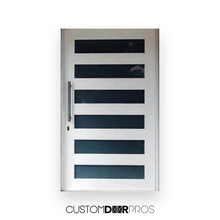 Load image into Gallery viewer, Alister 6-Panel Frosted Glass Pivot Door with L-Hand Inswing