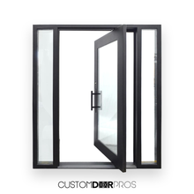 Load image into Gallery viewer, Sleek Pivot Door with Sidelights