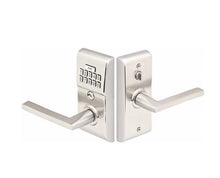 Load image into Gallery viewer, EMTEK Modern Brass Keypad Leverset
