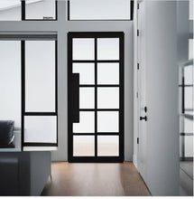 Load image into Gallery viewer, Single Pivot door w 6&quot; sidelights
