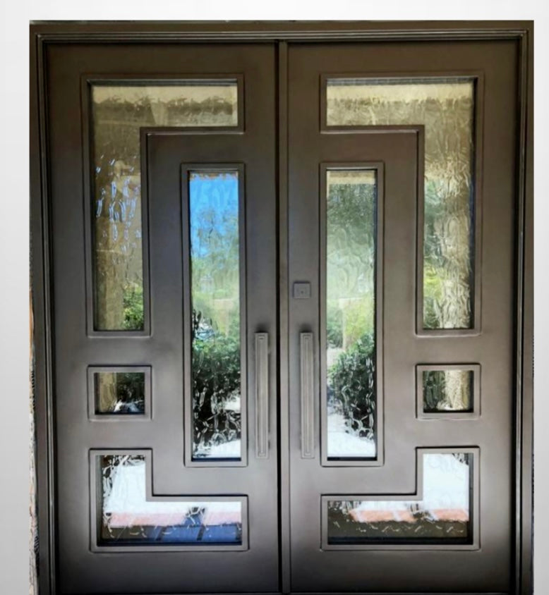 Hestina Iron Double Doors