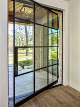 Load image into Gallery viewer, Modern Multi Pane Glass Pivot Door
