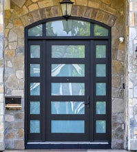 Load image into Gallery viewer, Atlas Contemporary Iron Door with Sidelights
