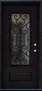 Aphrodite Single Iron Door with Operable glass