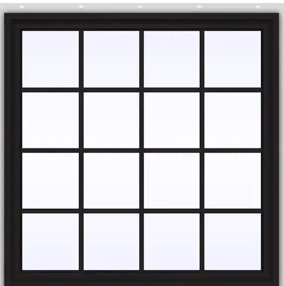 Fixed Window with Colonial Grids